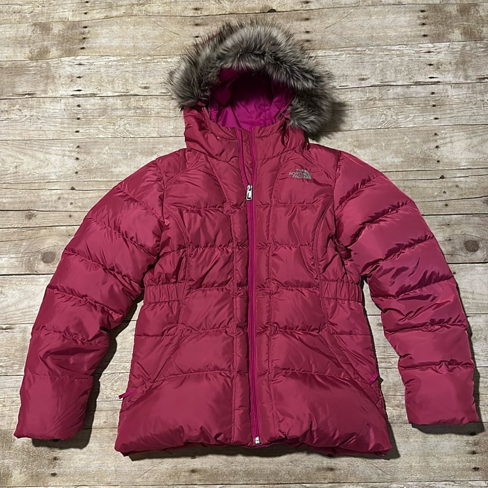 Girls Northface XL pink coat